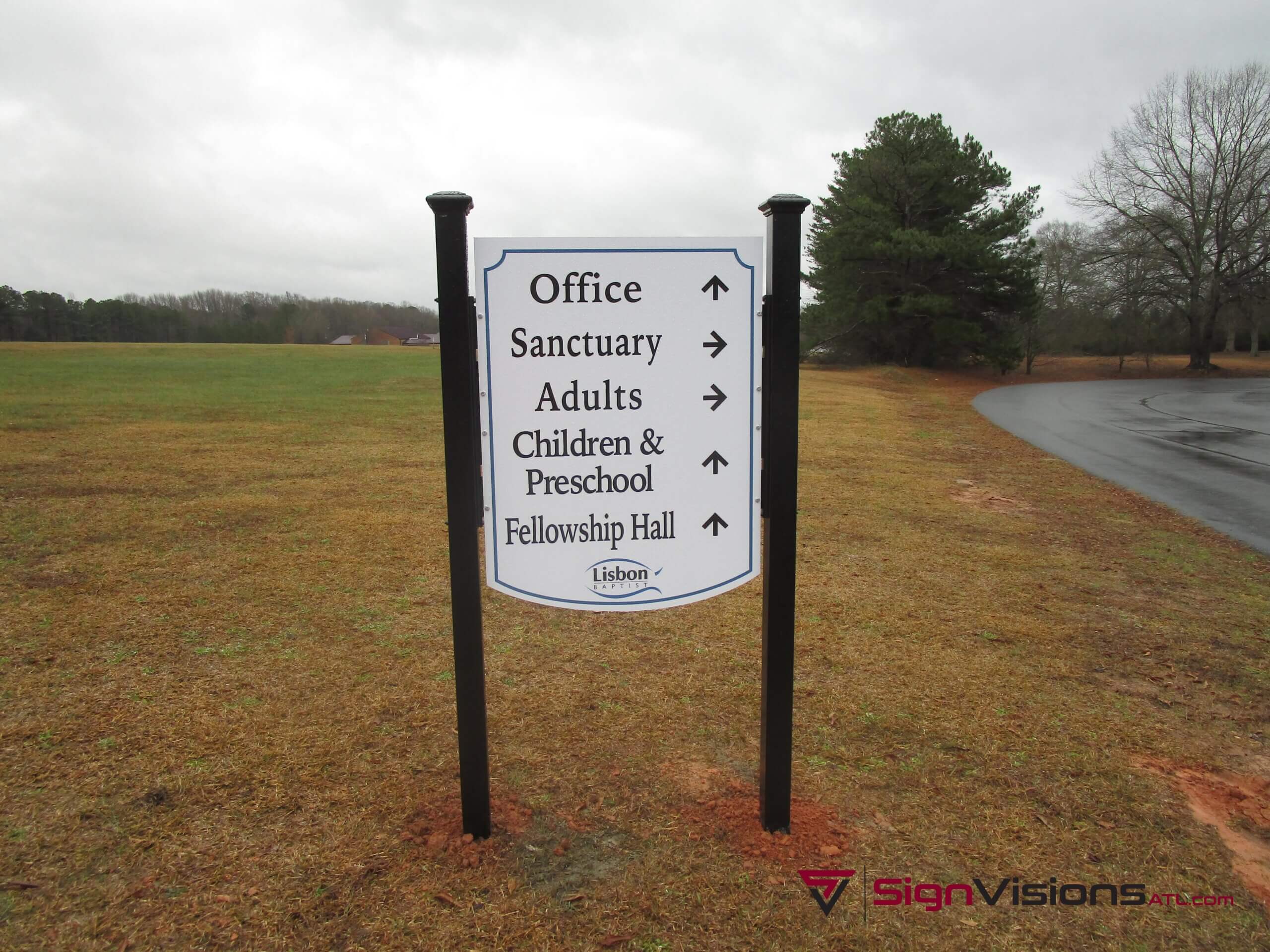 Exterior Directory Signs for Churches in Fayetteville GA