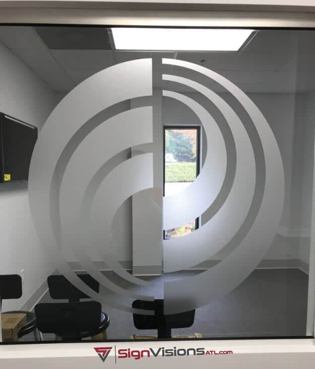 Frosted Glass Window Graphics in Fayetteville GA