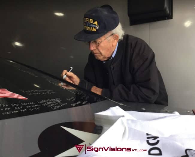 John W. Aultman - Veteran Signing Tribute Car, Fayetteville, GA