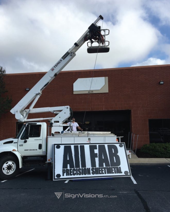 Building Sign Installation in Fairburn GA