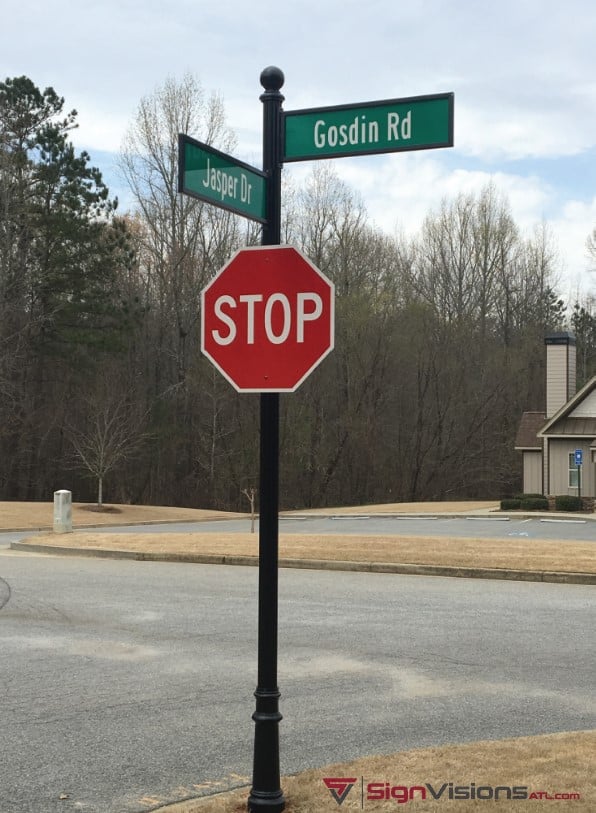 HOA Street Signs and Stop Signs in Peachtree City GA
